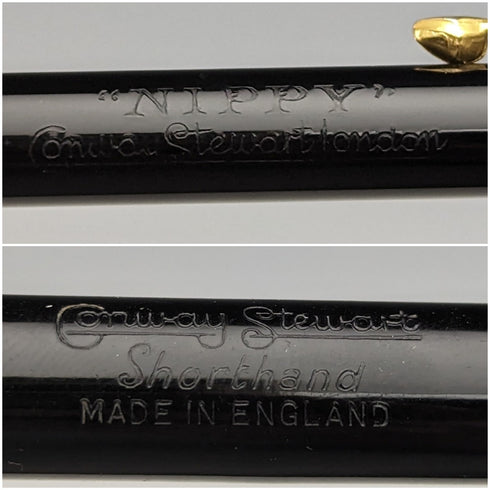 英国ヴィンテージ コンウェイ・スチュワート 万年筆 ペンシルセット ブラック 箱入り